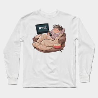 Netflix and chill is my self-care routine Long Sleeve T-Shirt